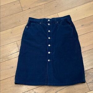 Everlane blue corduroy skirt, 29